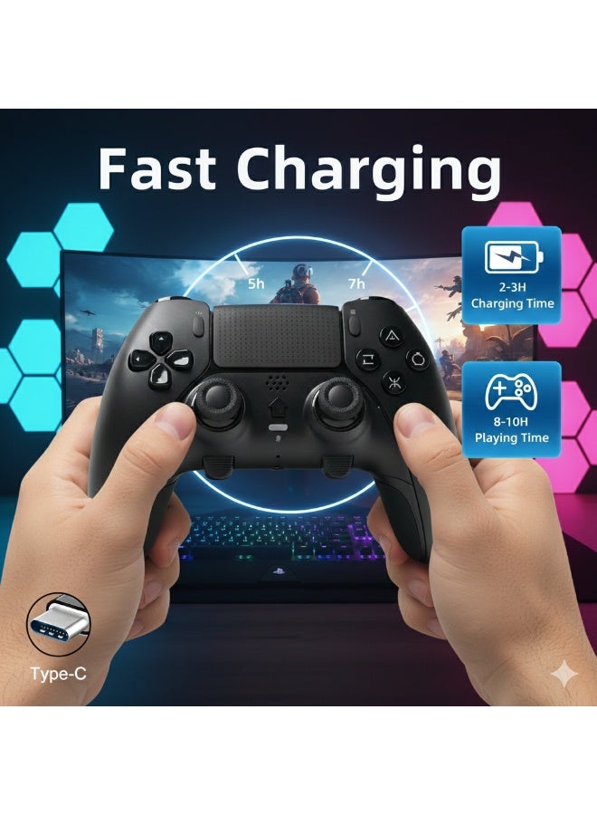 epicarma Wireless Controller for PS5 & PC – DualSense Edge Style Bluetooth Gamepad with 6-Axis Gyro, Custom Rear Triggers, Long Battery Life, PS5 Compatible Gaming Controller - Image 2